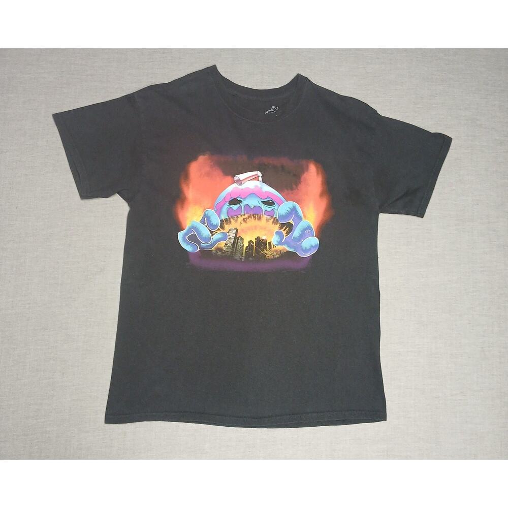 Slushii Monster Tour Mens L Black Graphic T Shirt DJ EDM Concert 2019 Cotton Tee